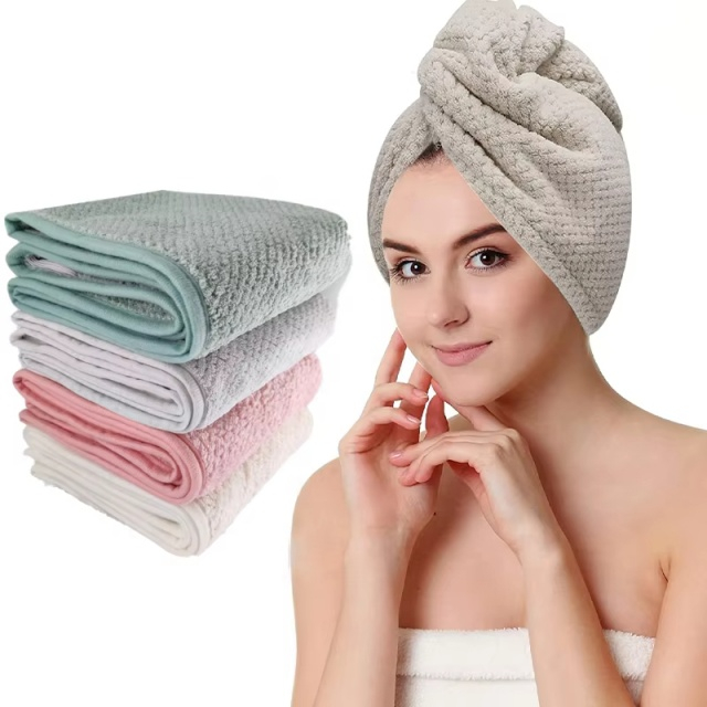 Kıvırcık Sa&ccedil;lar i&ccedil;in Mikrofiber Havlu - JUHAO