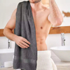 Quick Dry Deluxe Series Bambus-Baumwoll-Hotel-Badetuch in Wei&szlig; – JUHAO