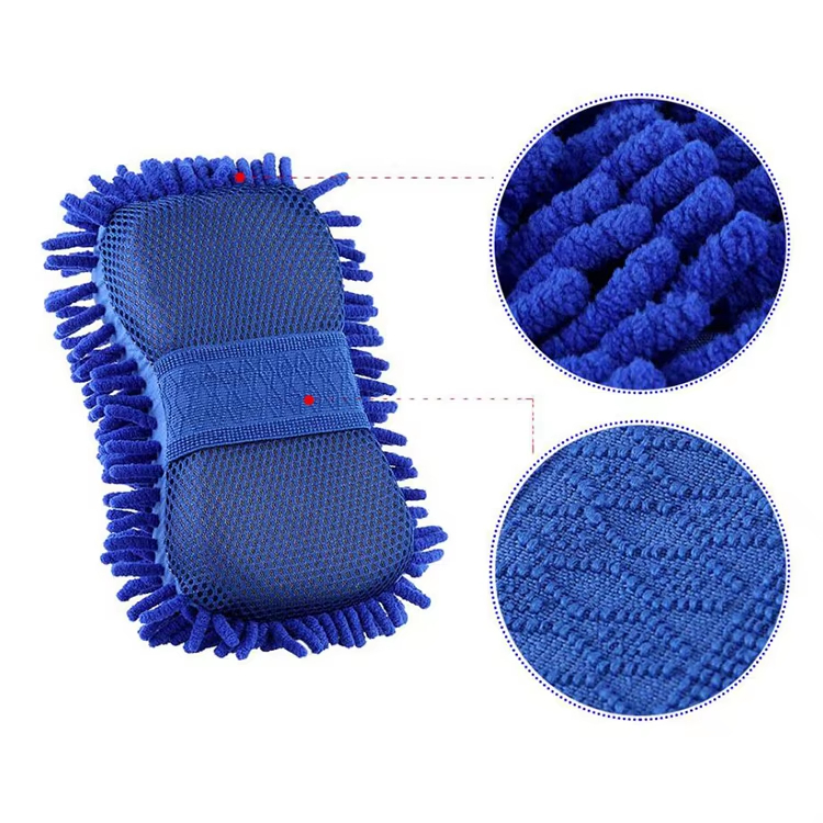 მიკროფიბერი Chenille Sponge Mitts მანქანის შუშების სარეცხი ხელთათმანები - JUHAO