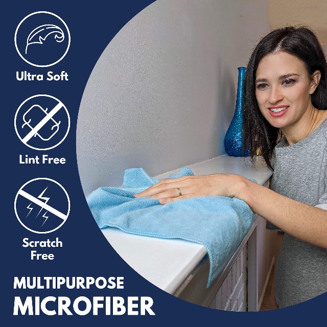 Vải l&agrave;m sạch sinh th&aacute;i t&aacute;i sử dụng Microfiber - JUHAO
