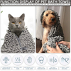 Microfiber Thickened Chenille Pet Towel - JUHAO
