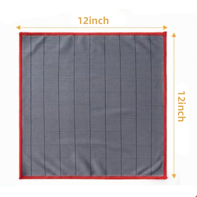 Chiffon de nettoyage pour miroir en microfibre 12&nbsp;x&nbsp;12&nbsp;po