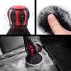 Cepillo de pelo de cabra negro para detalles de coches