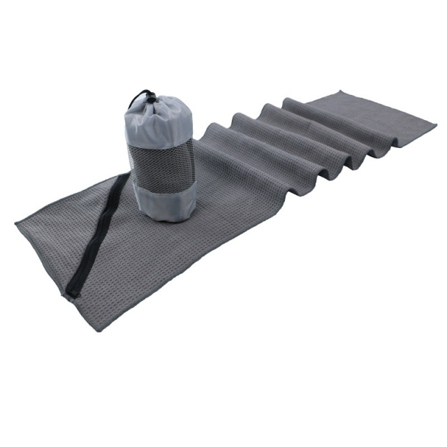 Mikrofiber Waffel Gym Handduch mat Zipper Pocket - JUHAO